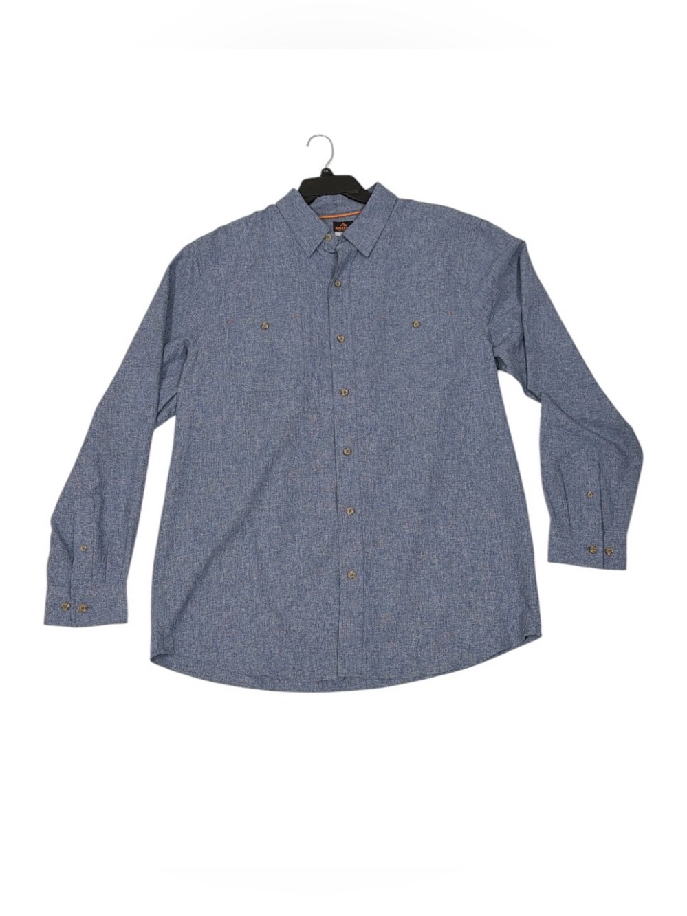 NWT Ridgecut Toughwear Men’s XLT Blue Chambray Long Sleeve Work Shirt Button Up